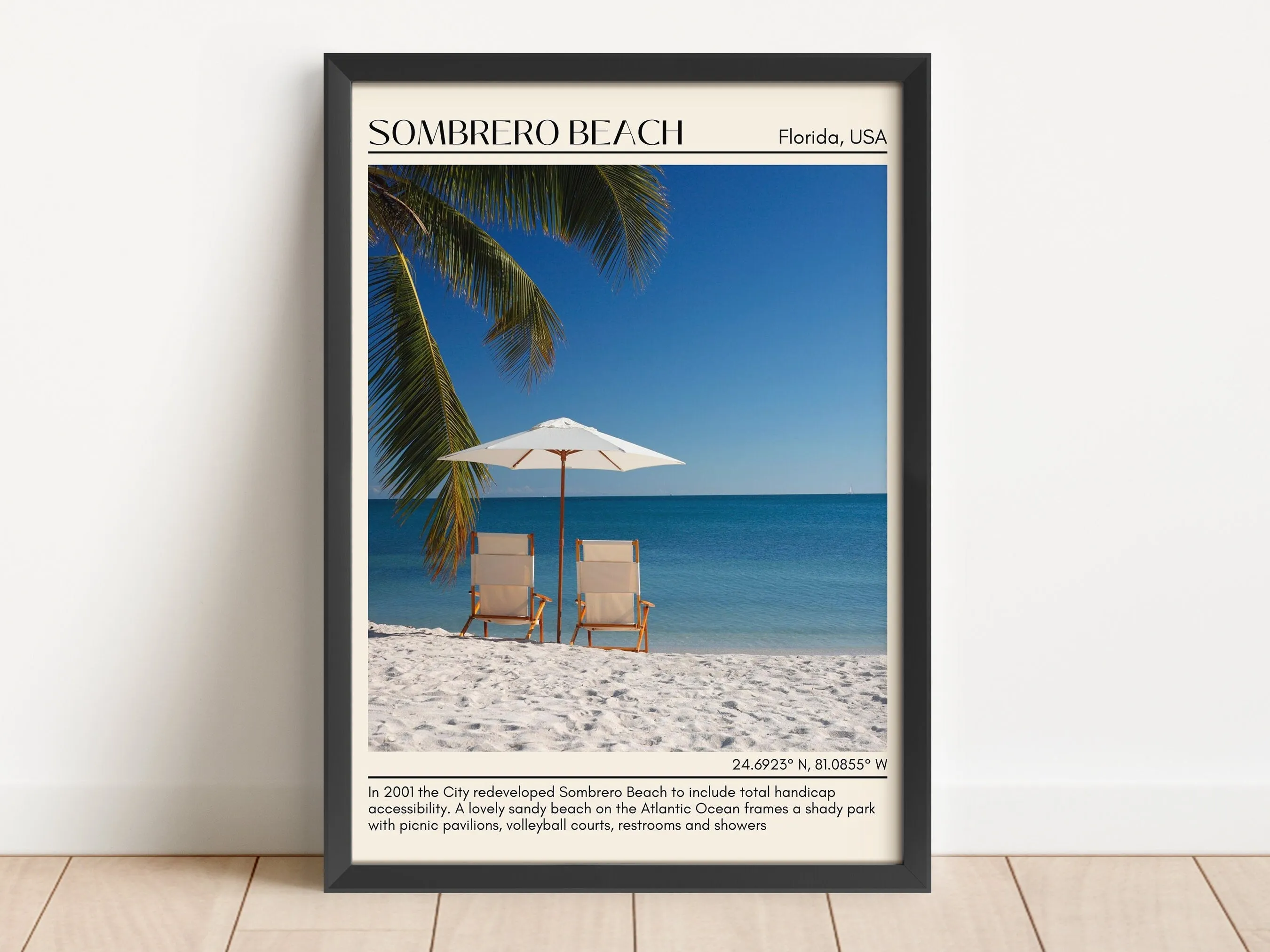 Sombrero Beach Wall Canvas, USA