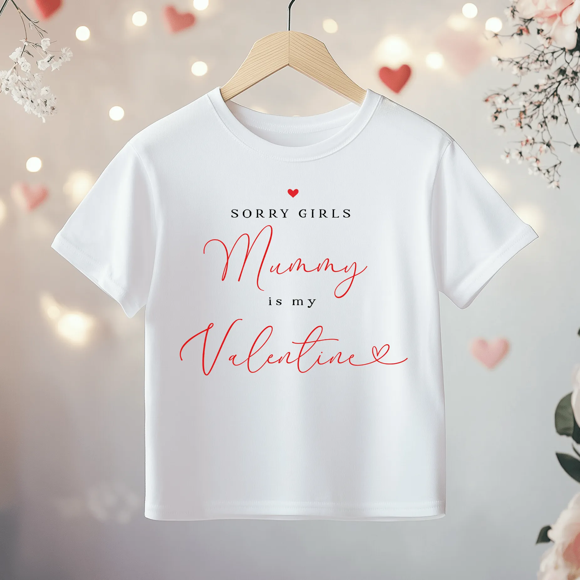 Sorry Girls Mummy Is My Valentine Toddler & Kids T Shirt