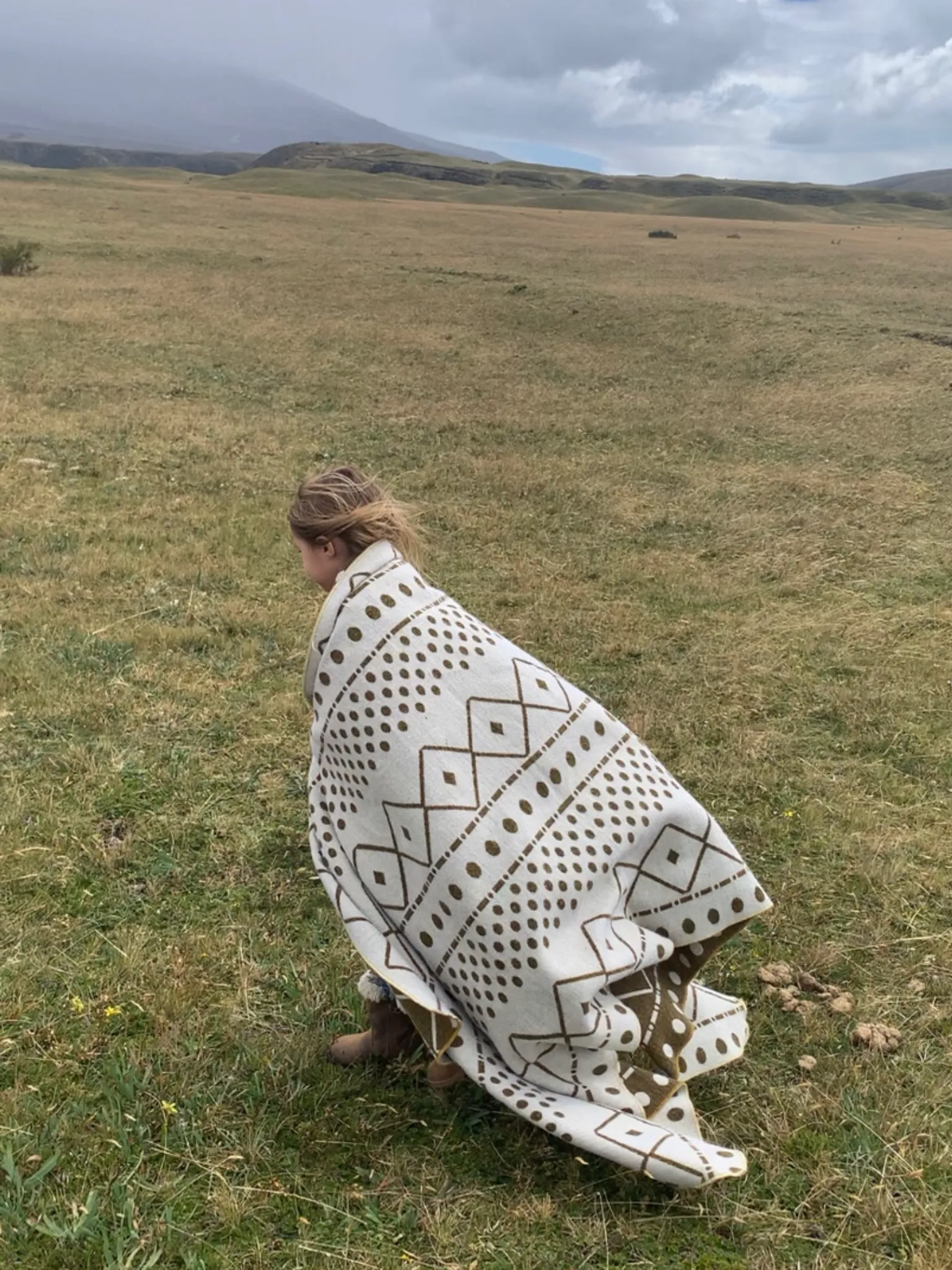 Sunflower Fields Large Blanket