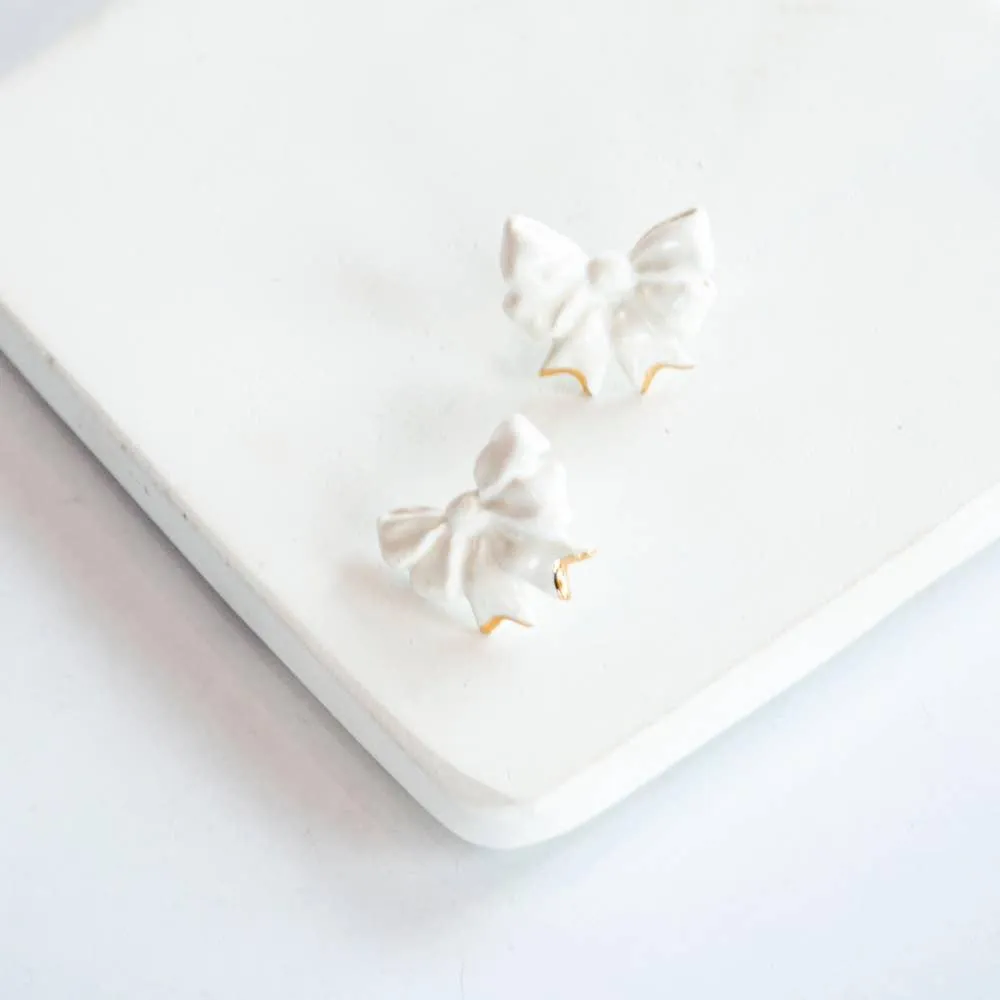 Susan Gordon Mint Bow Studs