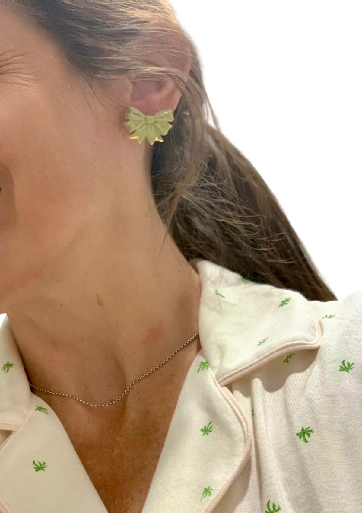 Susan Gordon Sage Bow Studs