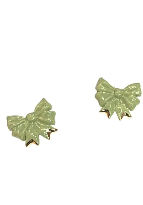 Susan Gordon Sage Bow Studs