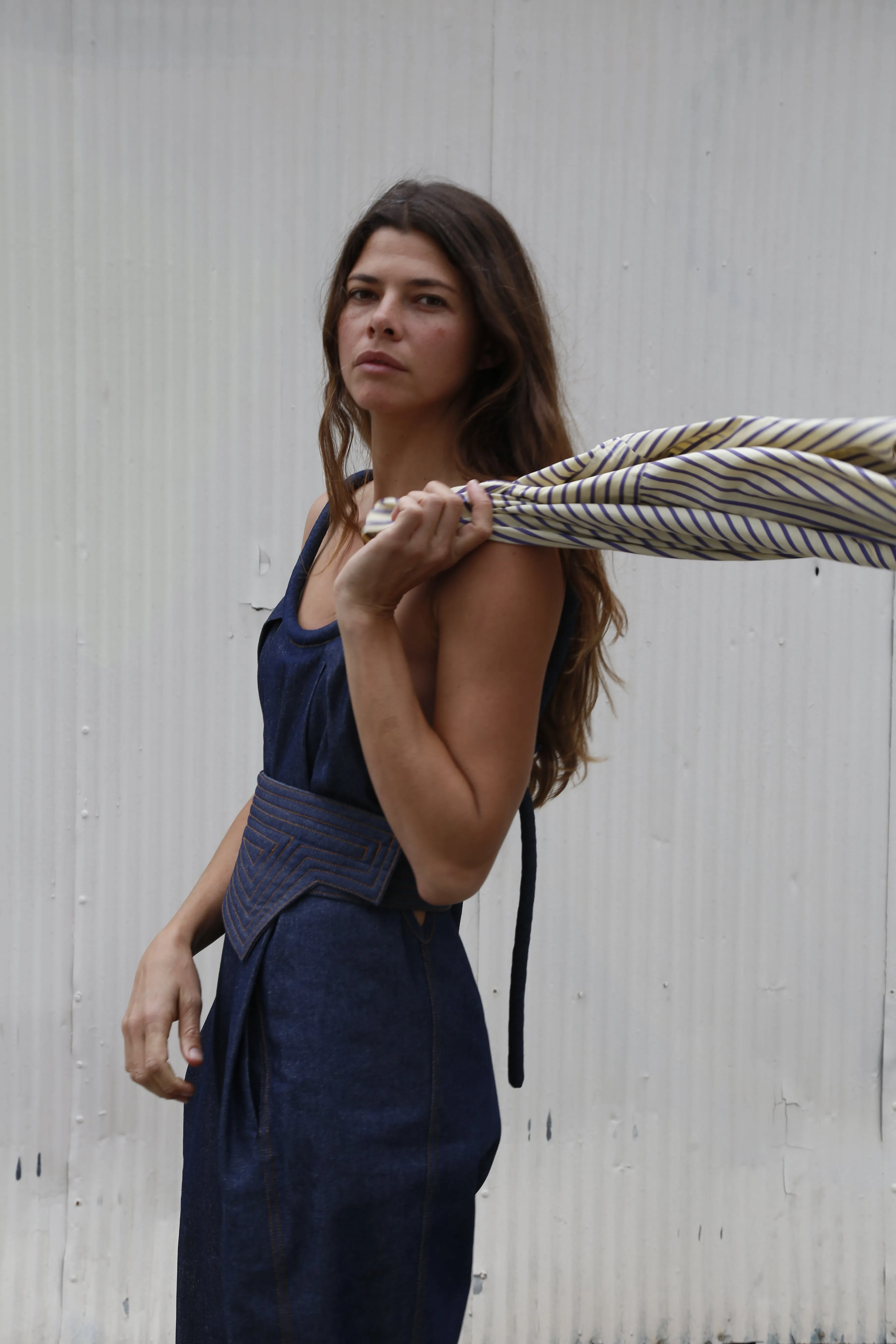 Swanfold Indigo Denim Jumpsuit {Made to Order}