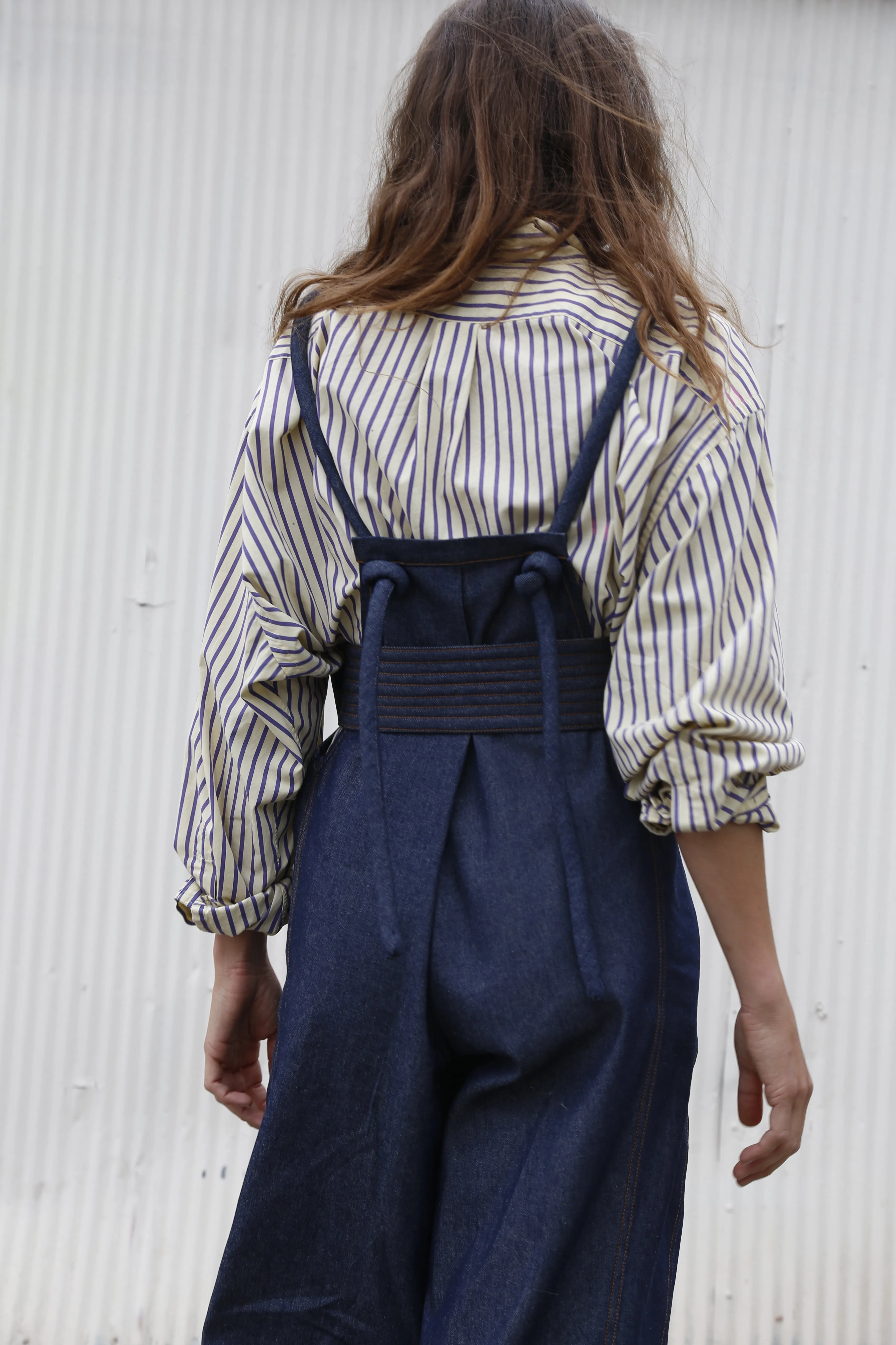 Swanfold Indigo Denim Jumpsuit {Made to Order}