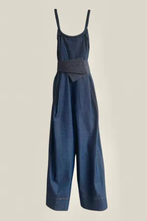 Swanfold Indigo Denim Jumpsuit {Made to Order}