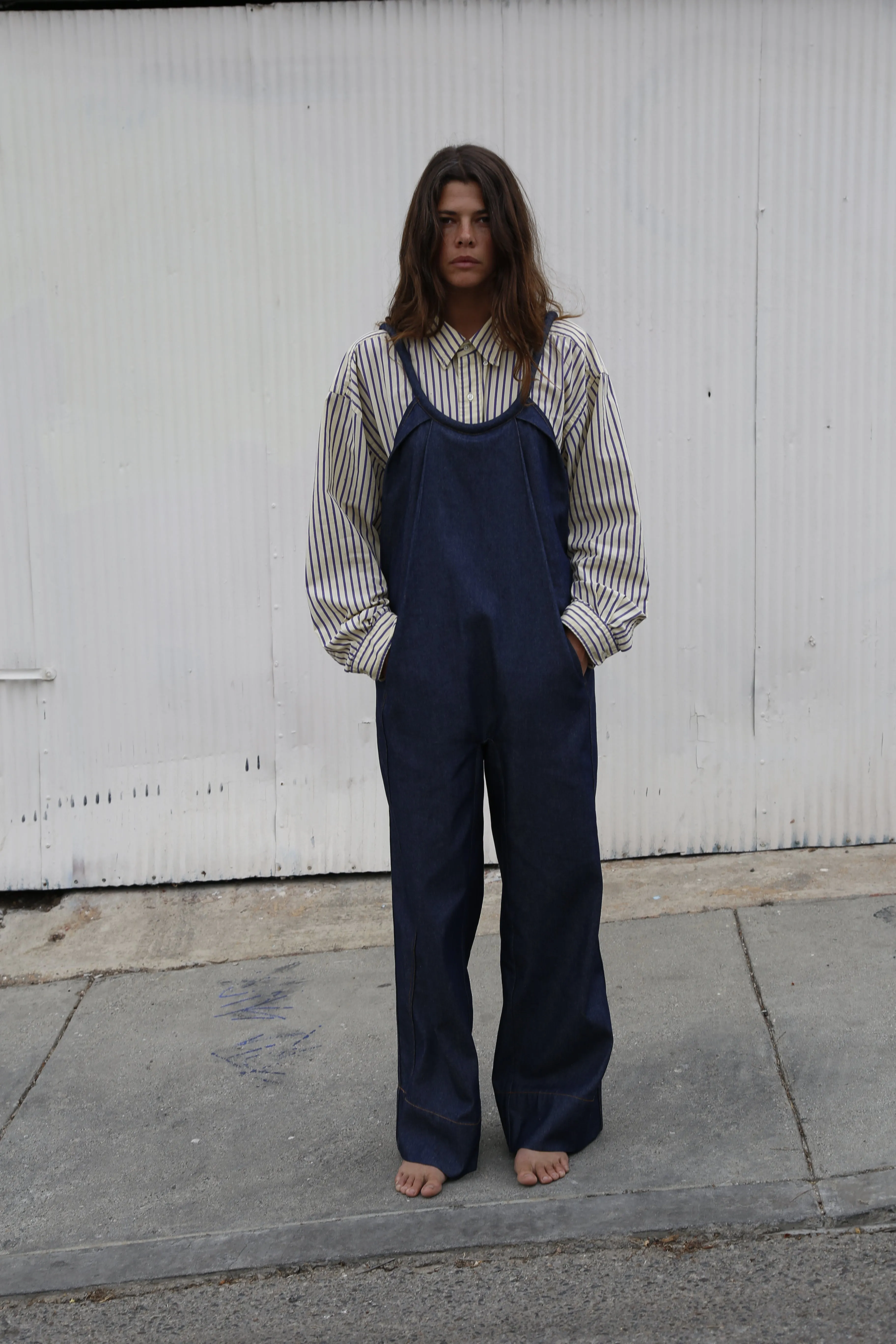 Swanfold Indigo Denim Jumpsuit {Made to Order}