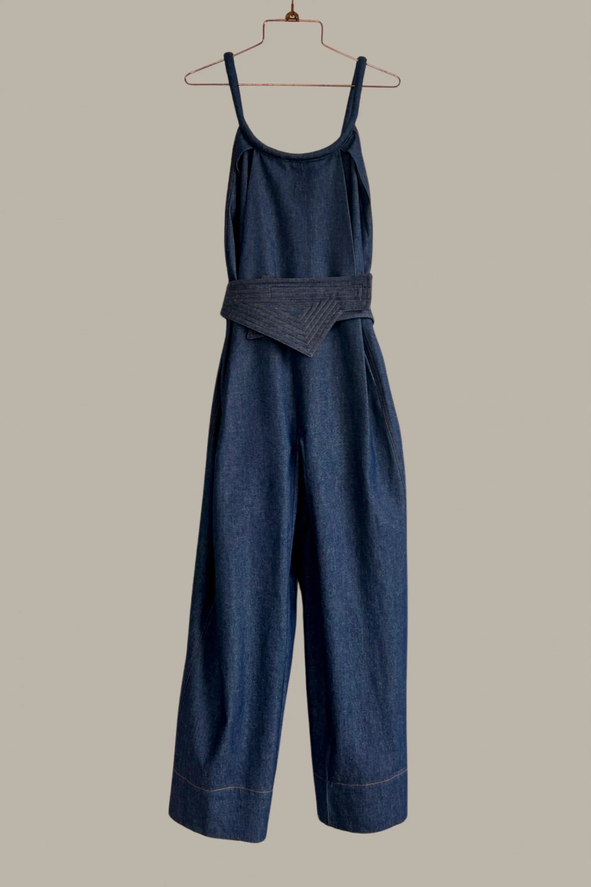 Swanfold Indigo Denim Jumpsuit {Made to Order}