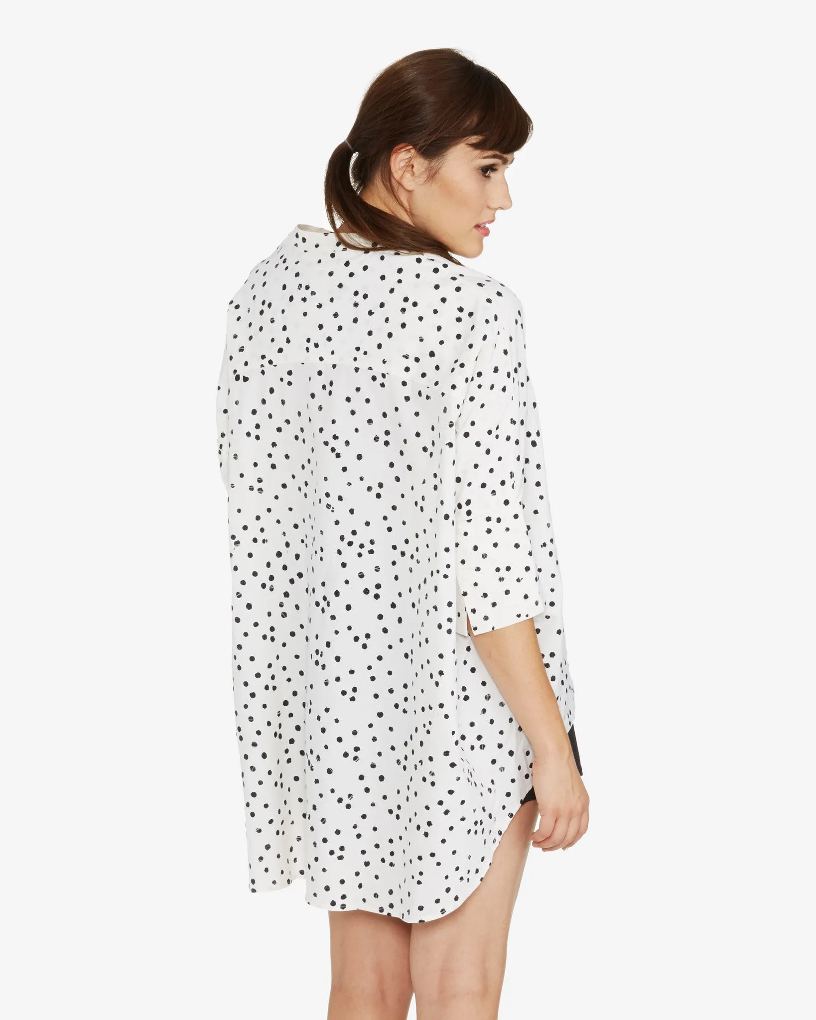 The Podolls Parachute Shirt | Black Dots