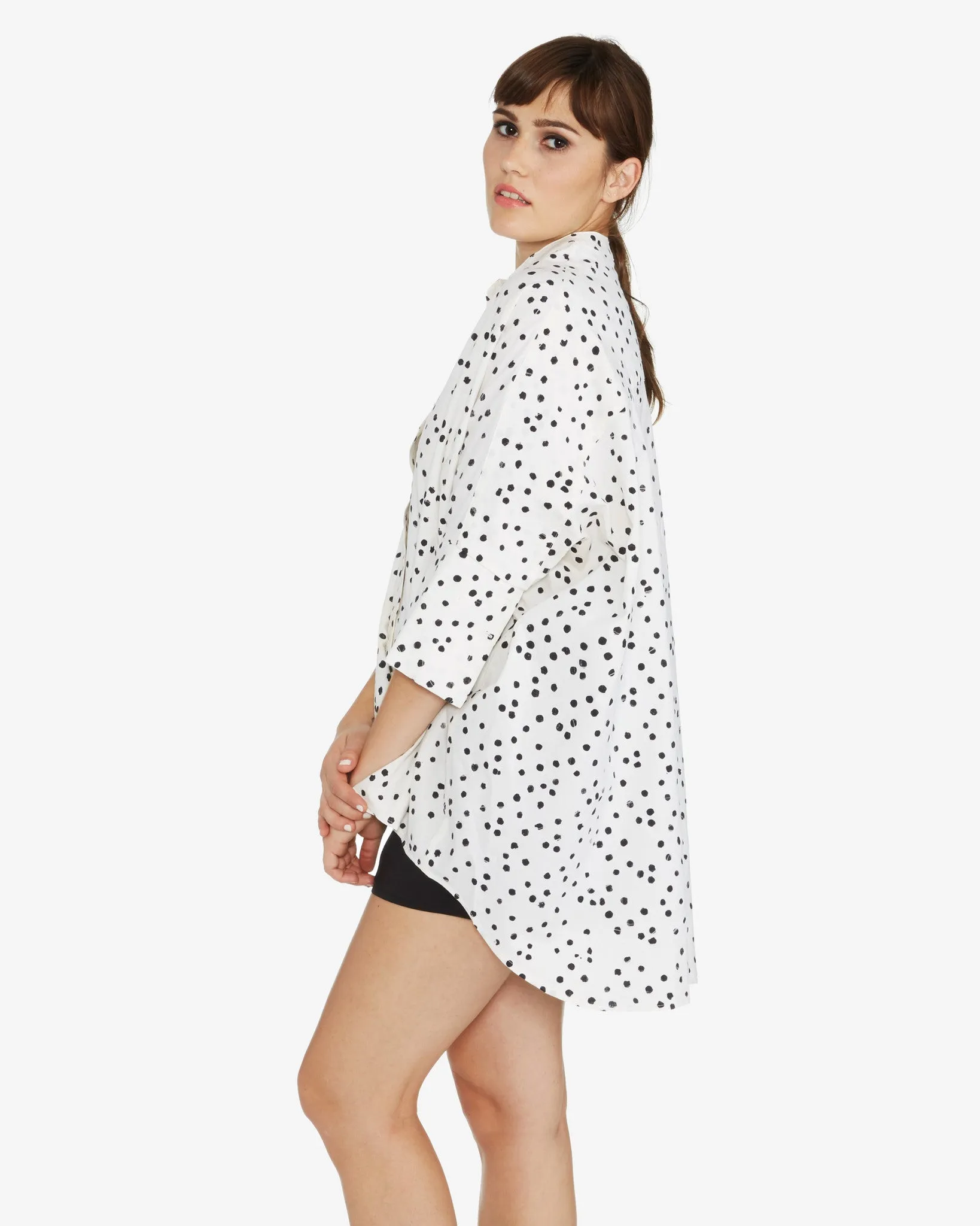 The Podolls Parachute Shirt | Black Dots