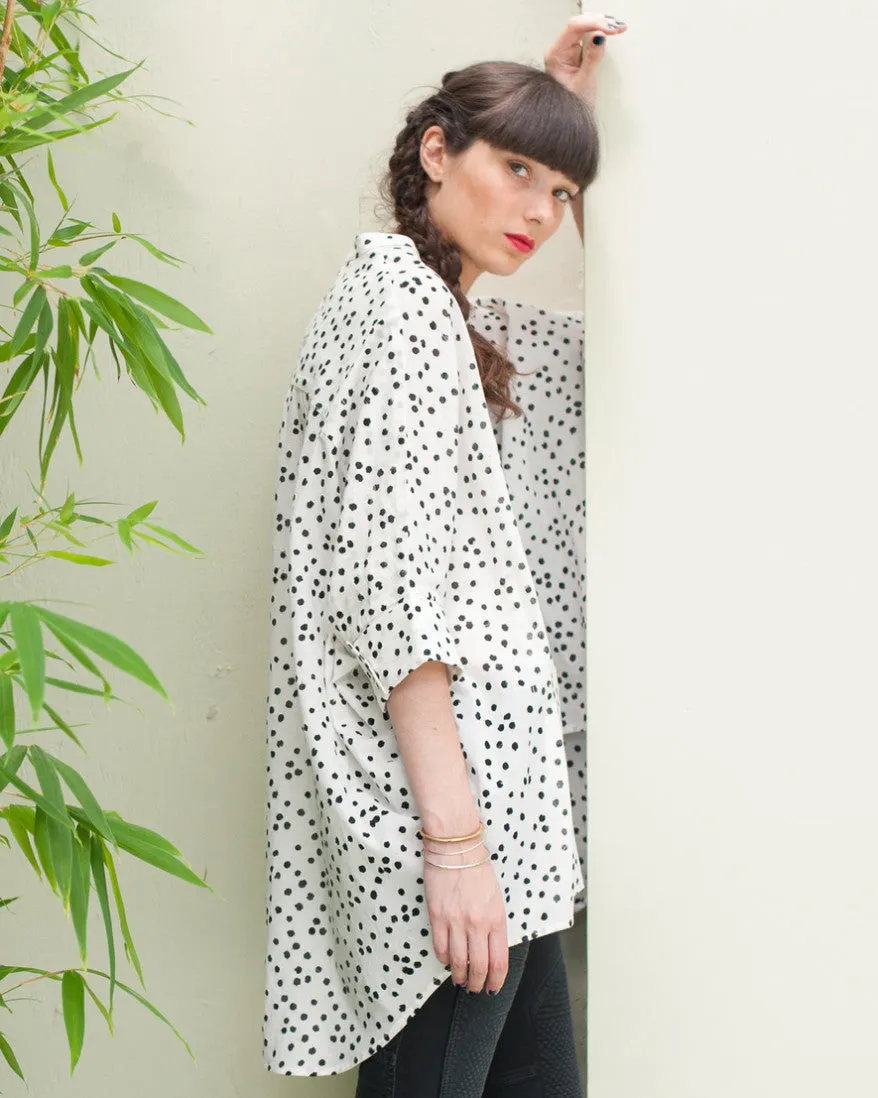 The Podolls Parachute Shirt | Black Dots