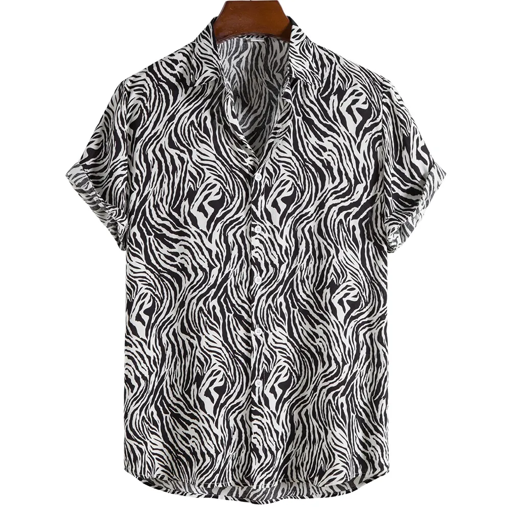 Tiger-print polo shirt: Zeus