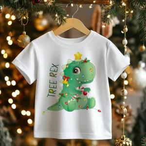 Tree Rex Christmas Toddler & Kids T Shirt
