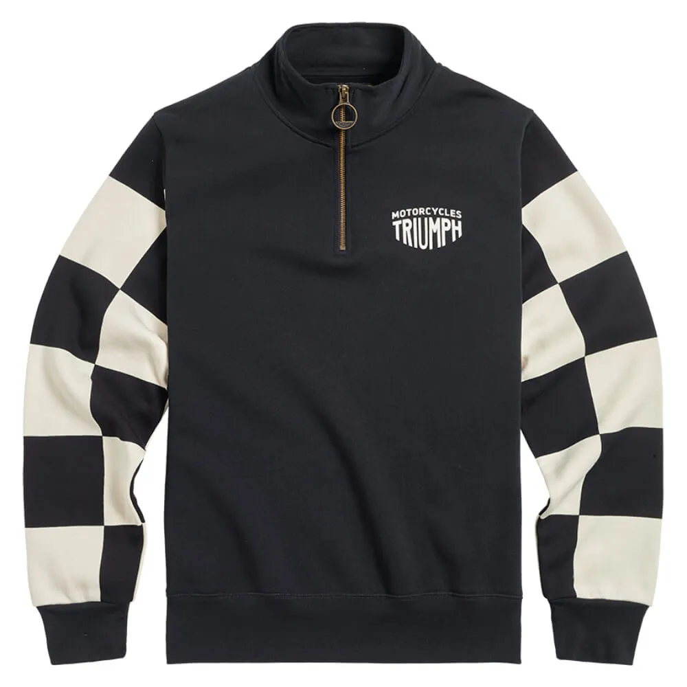 Triumph Prewitt 1/4 Zip Sweat Black / Bone