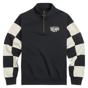 Triumph Prewitt 1/4 Zip Sweat Black / Bone