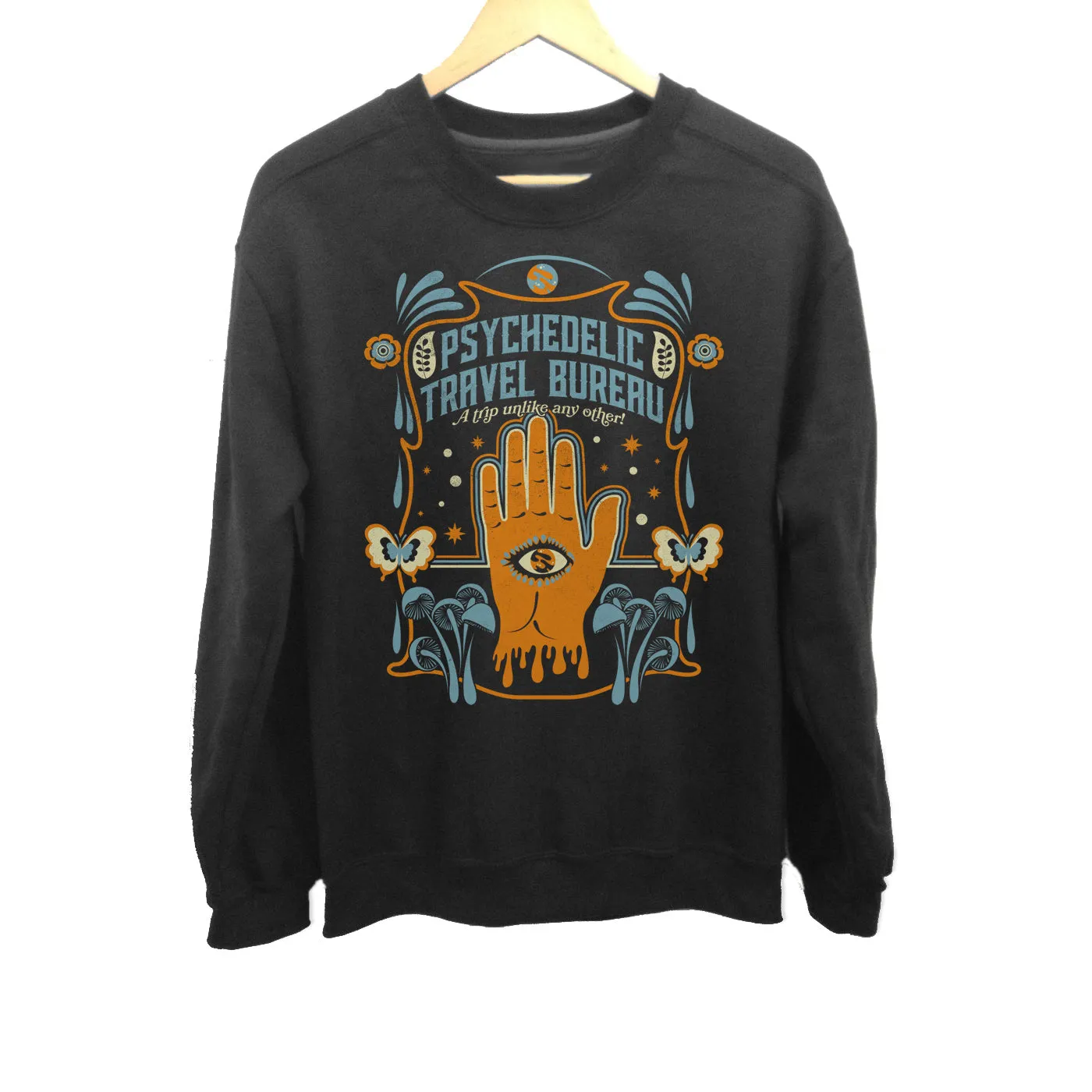 Unisex Psychedelic Travel Bureau Sweatshirt