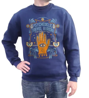Unisex Psychedelic Travel Bureau Sweatshirt