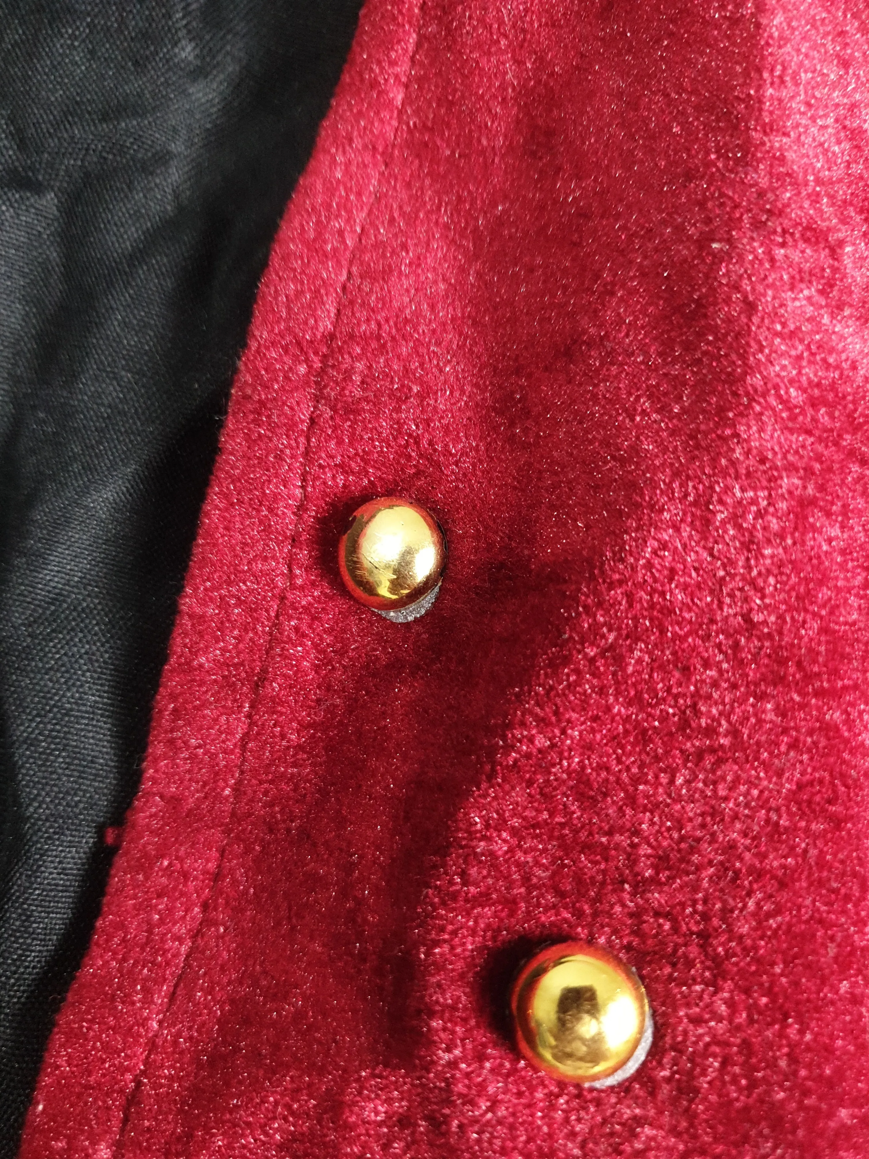 Vintage Red Velvet Vest