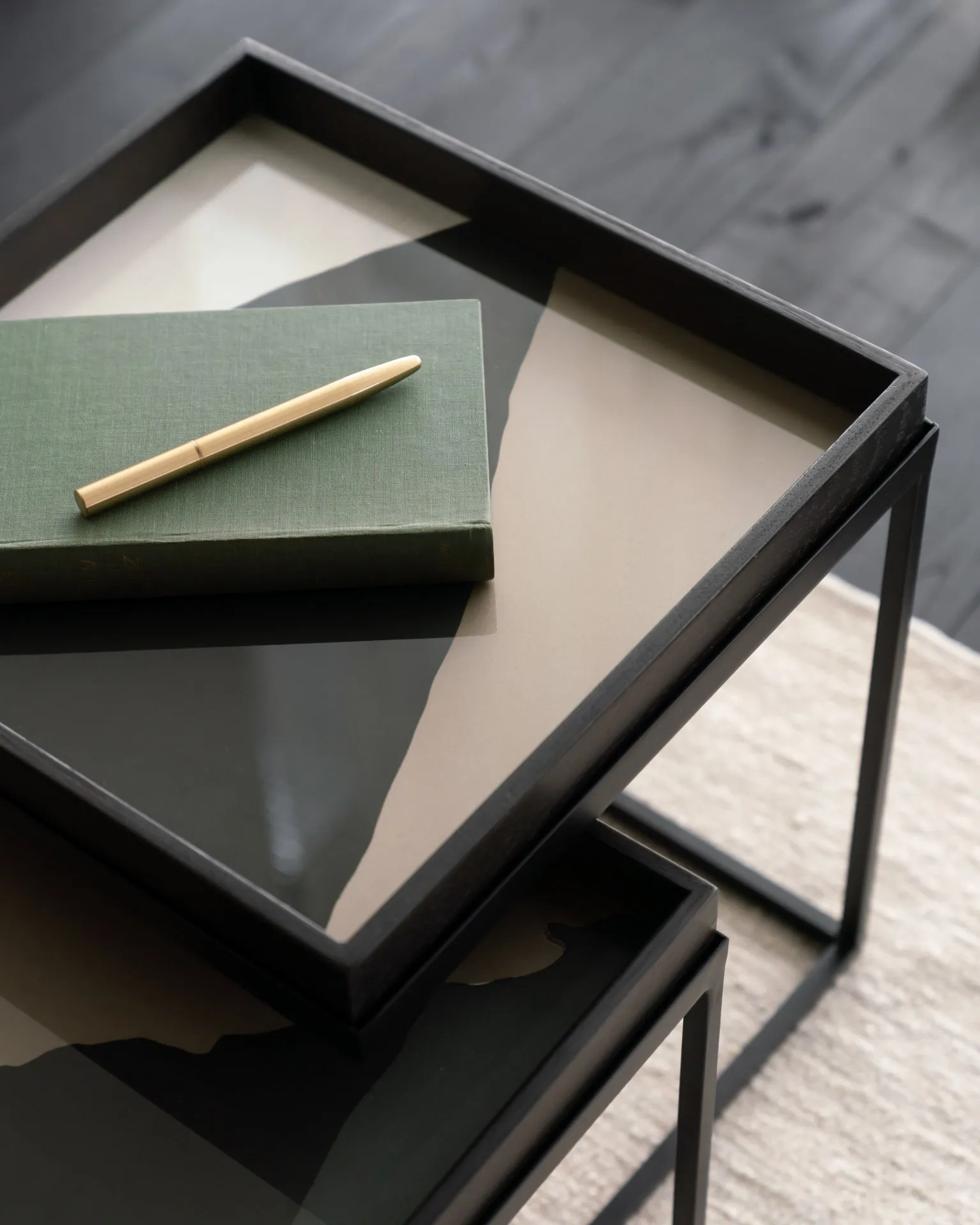 wabi sabi glass tray