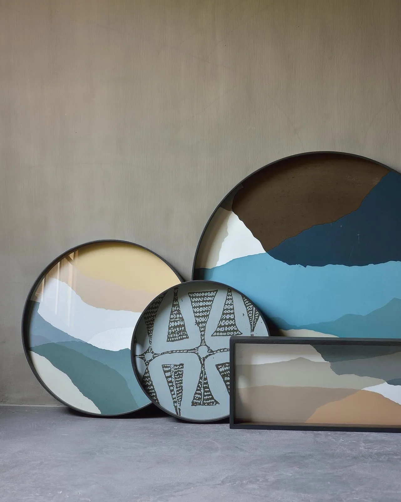 wabi sabi glass tray