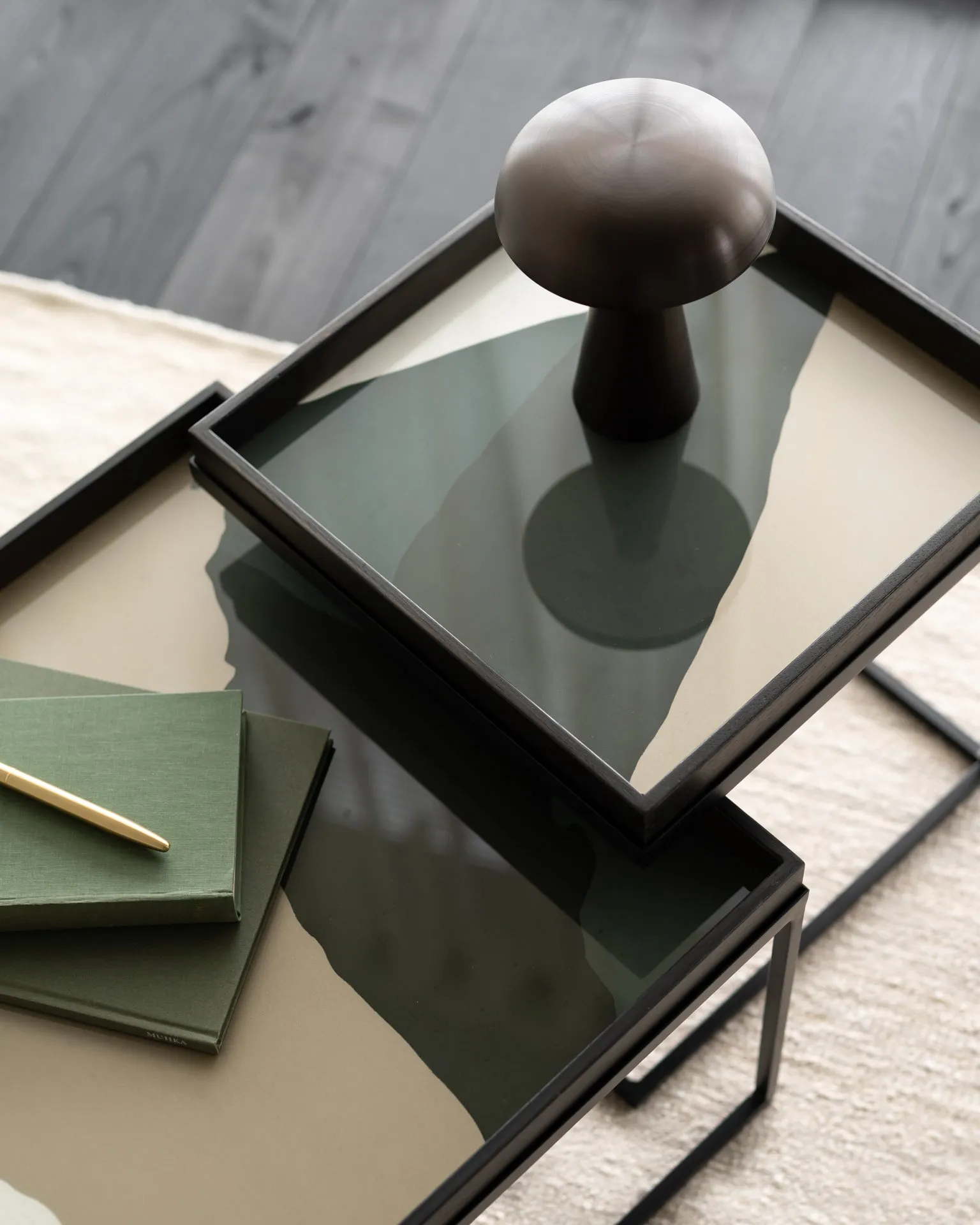 wabi sabi glass tray