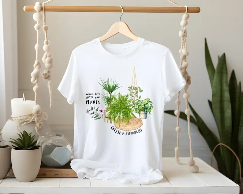 When life gives you plants, create a jungle! (Unisex t-shirt)