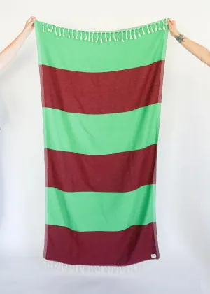Wide Stripe Turkish Bath Towel / Diner