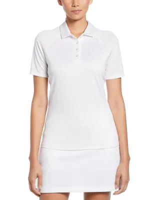 Womens Mesh Sleeve Golf Polo