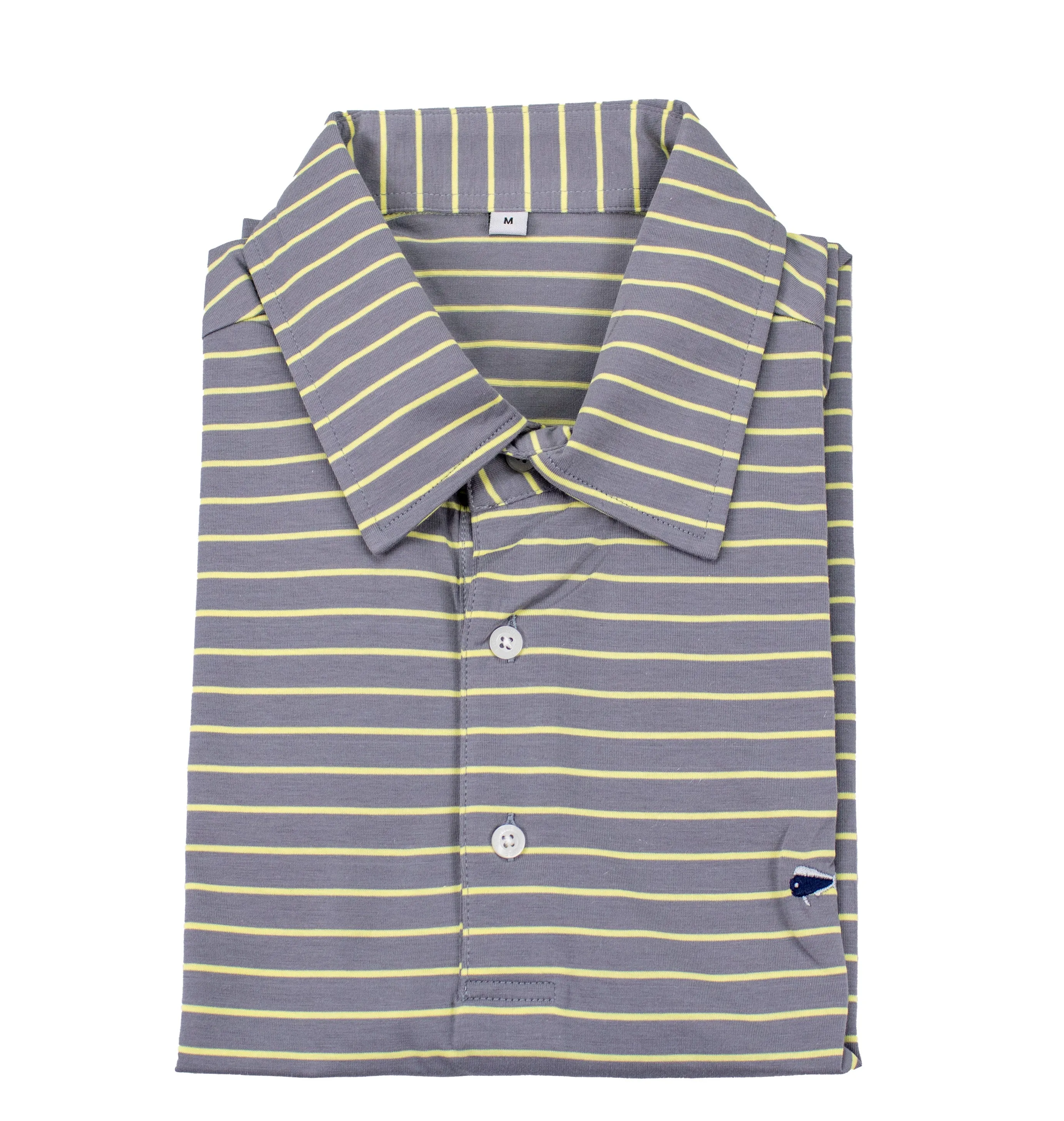 Youth Short Sleeve Cotton Polo Sport Shirt - Stone Stripe